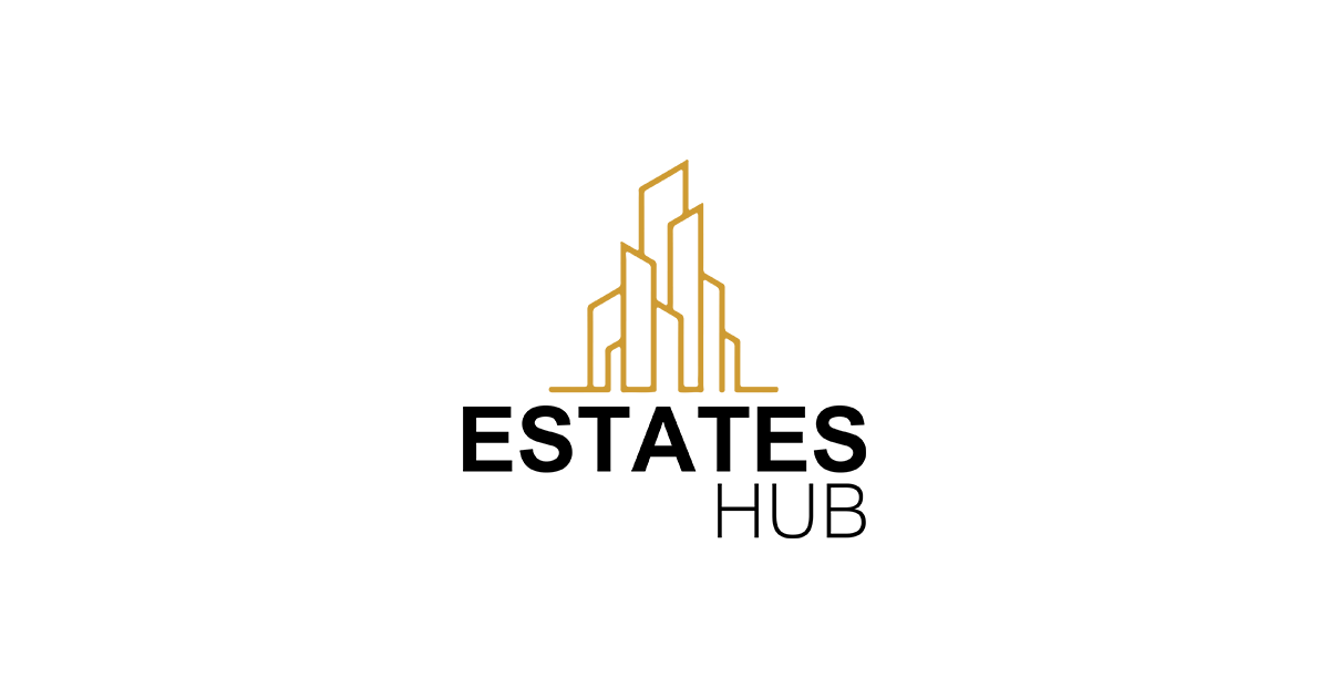EstatesHub.co.za platform dashboard launch interface showing AI property matching and HUB SYNC automation tools for South African agents